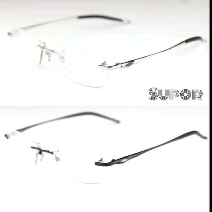 FL7 Frame kacamata Frameless Kaca mata minus plus pria wanita rimless