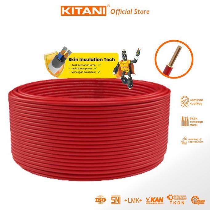 Kitani - Nya 6 Mm - 50 Meter - Kabel Listrik Tembaga Kawat