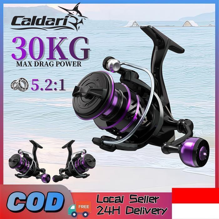2024New Caldari Reel Pancing Putar Gulungan Pancingan Fishing Reel Alat Memancing Joran Pancing Reel