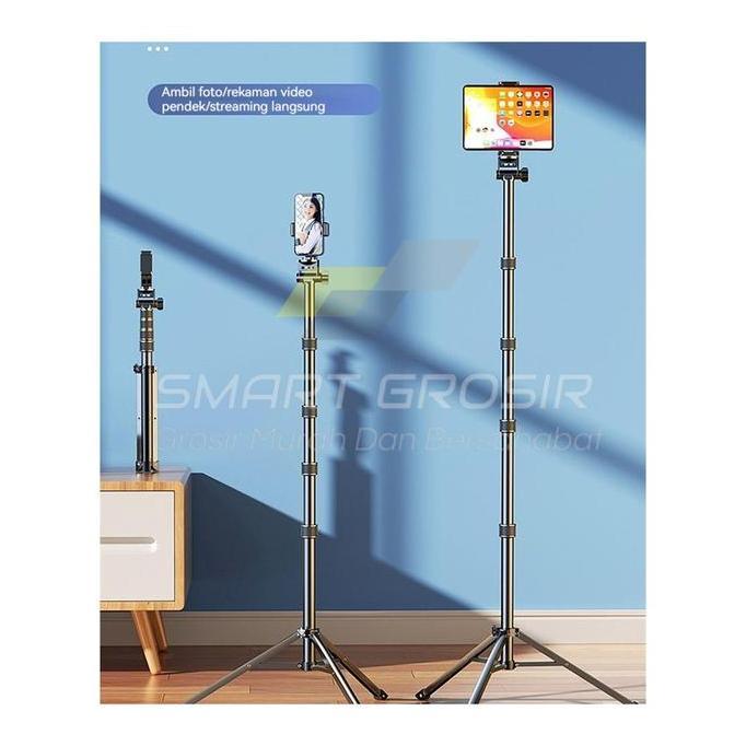 Tripod Handphone 2 Meter Besi Holder/Tripod Hp Ring Light 2 Meter Live Streaming/Tripod 2,1 Meter/ T