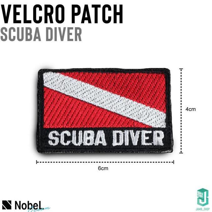 Miliki Velcro Patch Scuba Diver|Nobel Outdoor|Bordir|
