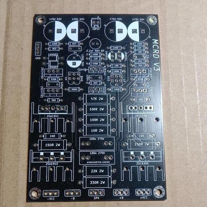 New- pcb Ampli MCRD V3 double layer