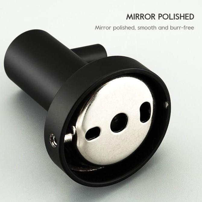 Single Hook Stainless Hitam / Gantungan Baju Single