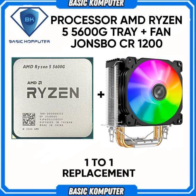 Processor Amd Ryzen 5 5600G Tray + Fan Jonsbo Cr 1200