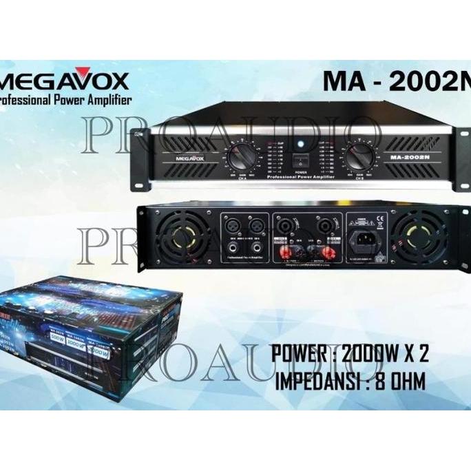 Power Amplifier Megavox Ma-2002N / Ma 2002 N / Ma 2002N Original Kualitas Terbaik Harga Termurah