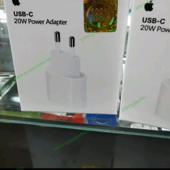 Kepala Charger Iphone 14 Pro Max 20W Fast Charging Usb C Original