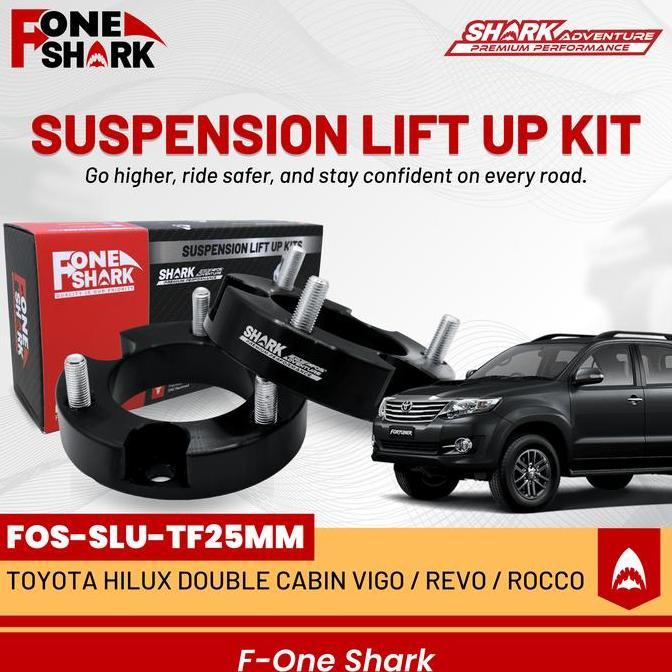 F-One Shark Fos Suspension Lift Kit Spacer Peninggi Depan Toyota Hilux Double Cabin Vigo / Revo / Ro