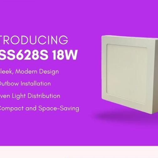 Inlite Led Panel Outbow Kotak 18Watt Led 220V 220Volt 18W Square Ob