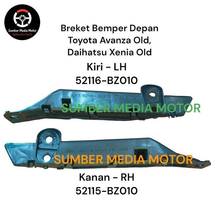 Breket Bemper Depan 52115-BZ010 / 52116-BZ010 Avanza Old, Daihatsu Xenia Old