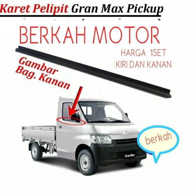 weather strip karet pelipit kaca luar daihatsu gran max pich up ori