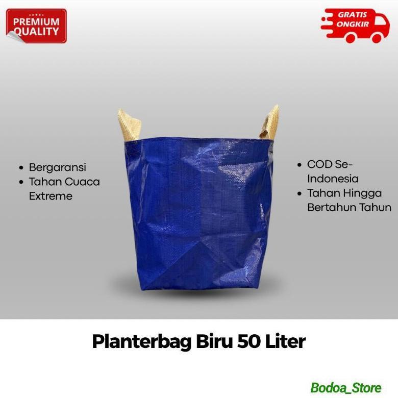 Bisa Cod Ya Kak Planter Bag 50 Liter Biru Terlaris Dan Bergaransi ,,,