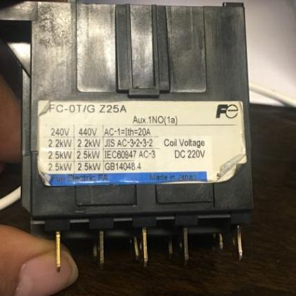 Promo Kontaktor AC tipe FC-OT/G FC-0T/G Z25A 1NO 220V DC merk Fuji Diskon