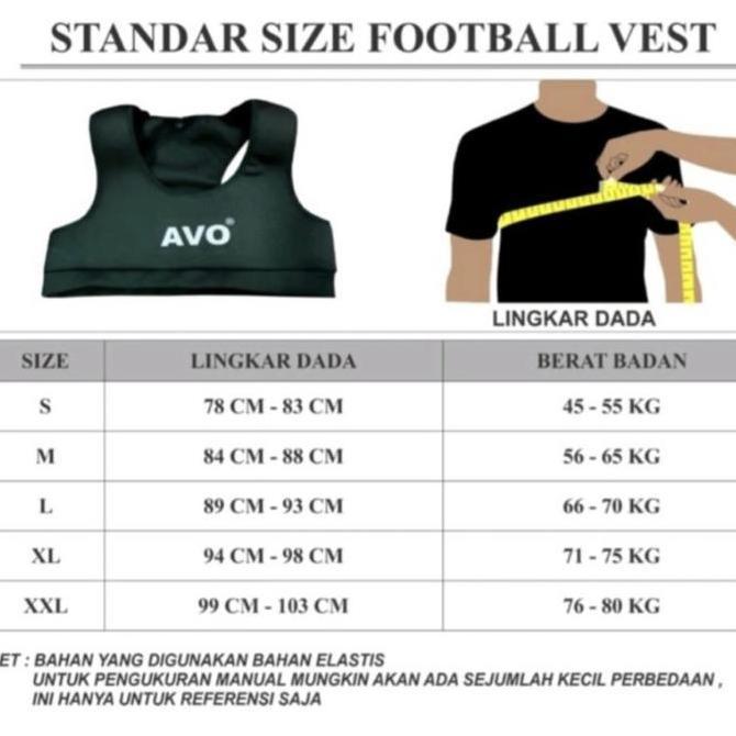 New- FootBall Vest Chest Protector AVO-PELINDUNG DADA SEPAK BOLA SPORT BRA