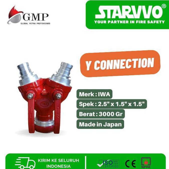 Y Connection Hydrant 2.5" X 1.5" X 1.5" (Iwa)