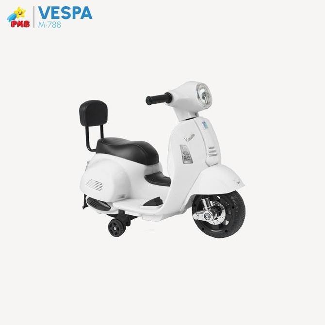 Motoran Mainan Anak Pmb M-788 Vespa Mini Murah M788 Motor Cas Anak Toys Lampu