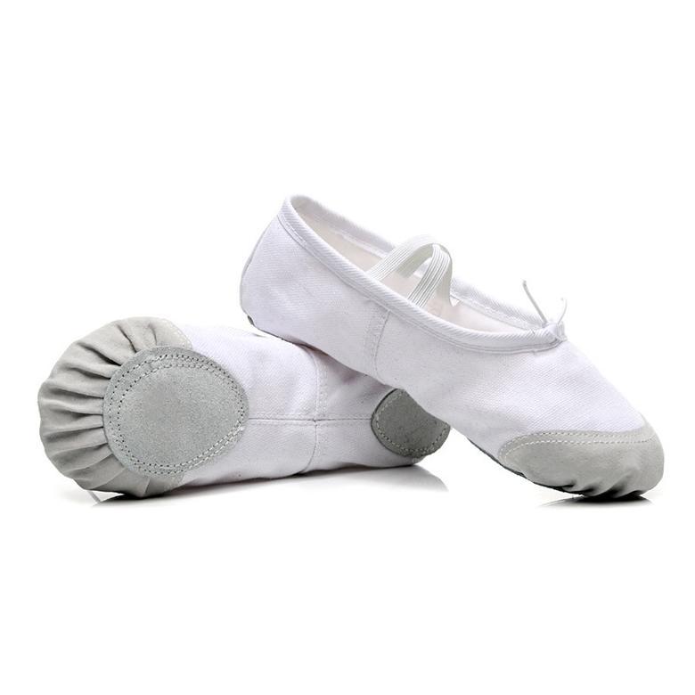 Wes-24 Sepatu Balet Kanvas / Sepatu Balet Anak-Anak / Sepatu Balet Lembut / Sepatu Balet Dewasa - Ke