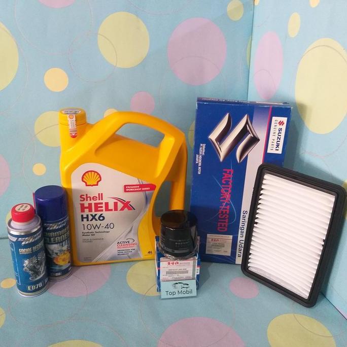 NARA Paket service Oli Shell Helix HX6 10W-40 Ertiga Lama (5)