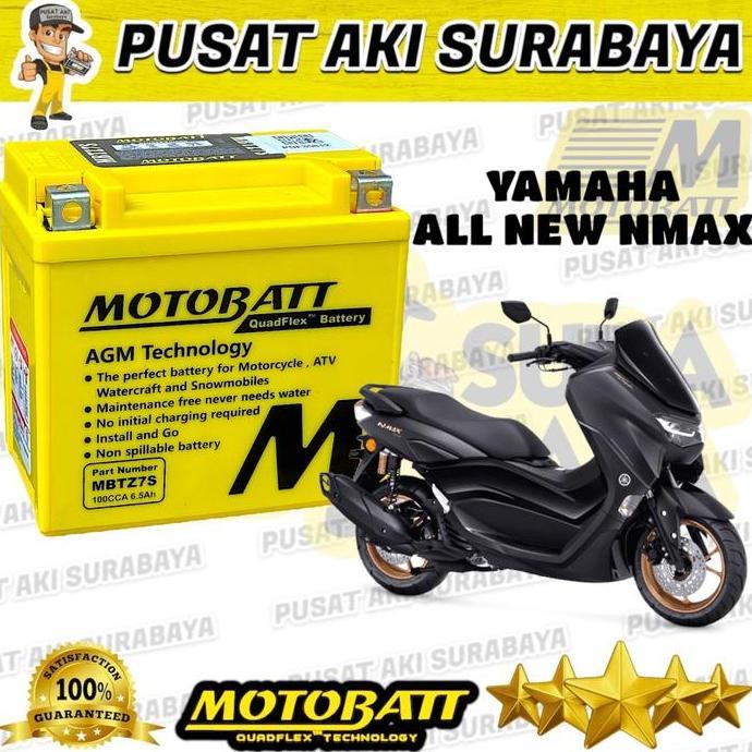 YAMAHA ALL NEW NMAX MOTOBATT MBTZ7S ACCU GEL SIAP PAKAI MOTOR BEAT ISS