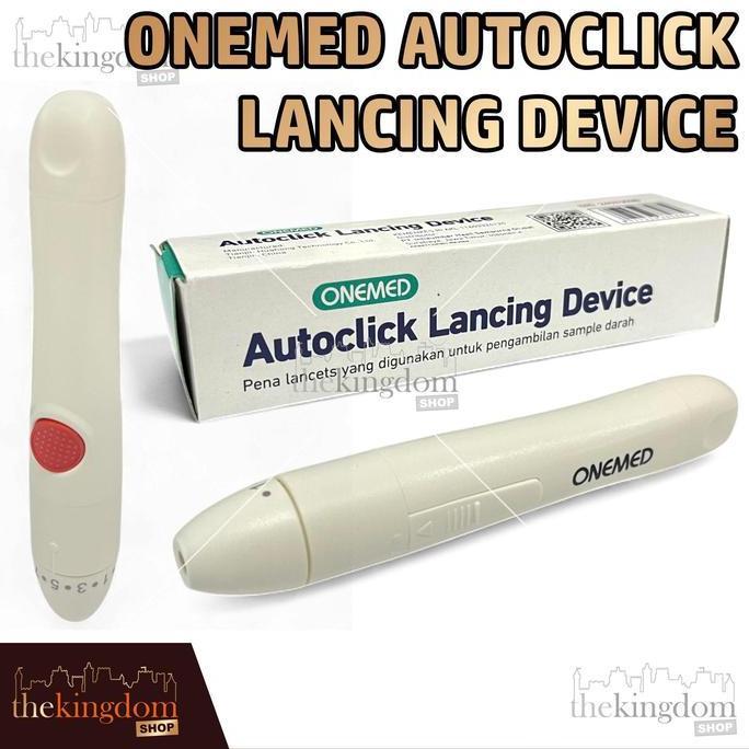 BEAM Onemed Autoclick Lancing Device Pen Auto Click Lancet Jarum Tes Darah