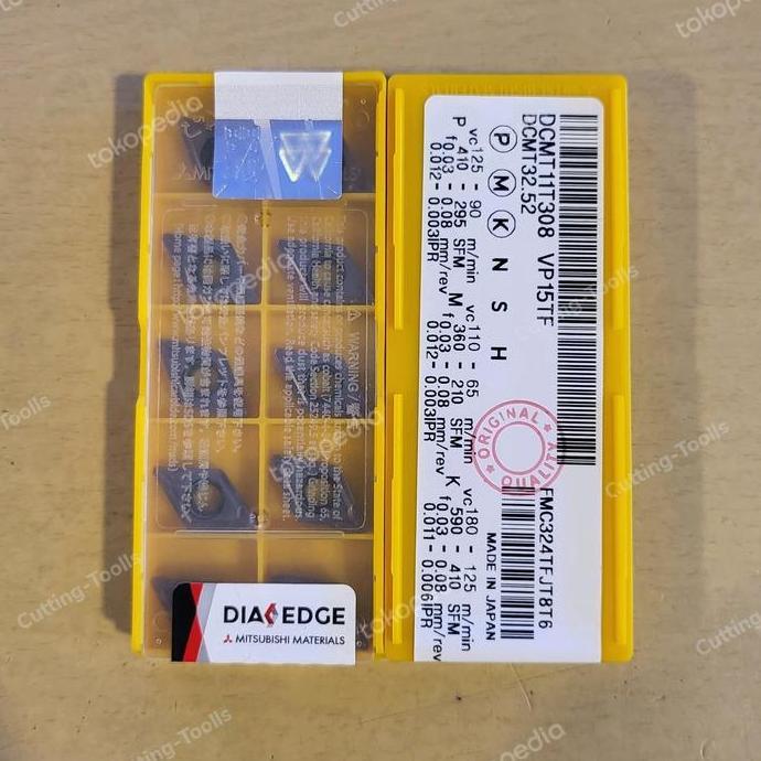 RALPH Insert DCMT 11T308 VP15TF Mitsubishi Original - DCMT 11T308 Bubut