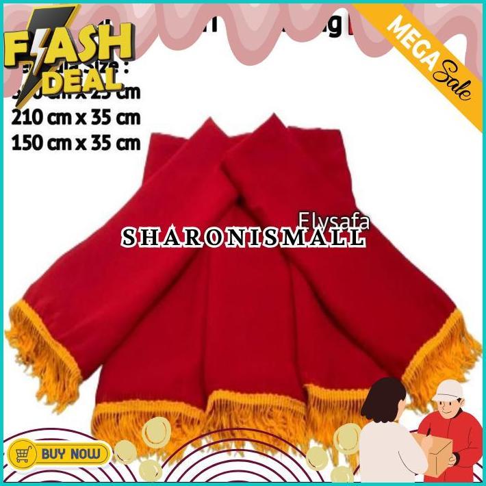 Selendang/sampur Tari Gandrung warna Merah PROMO