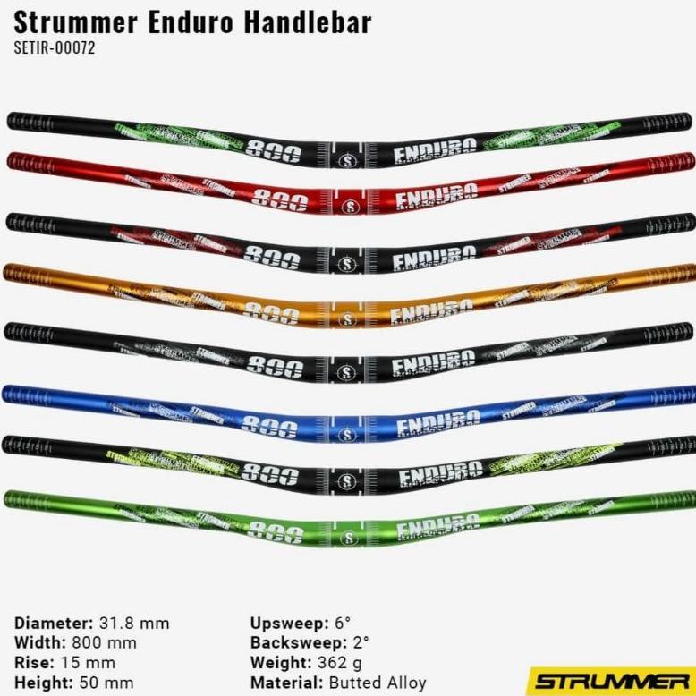 New HANDLEBAR / STANG / SETIR MTB STRUMMER ENDURO DIAMETER 31.8 MM PANJANG 800 MM
