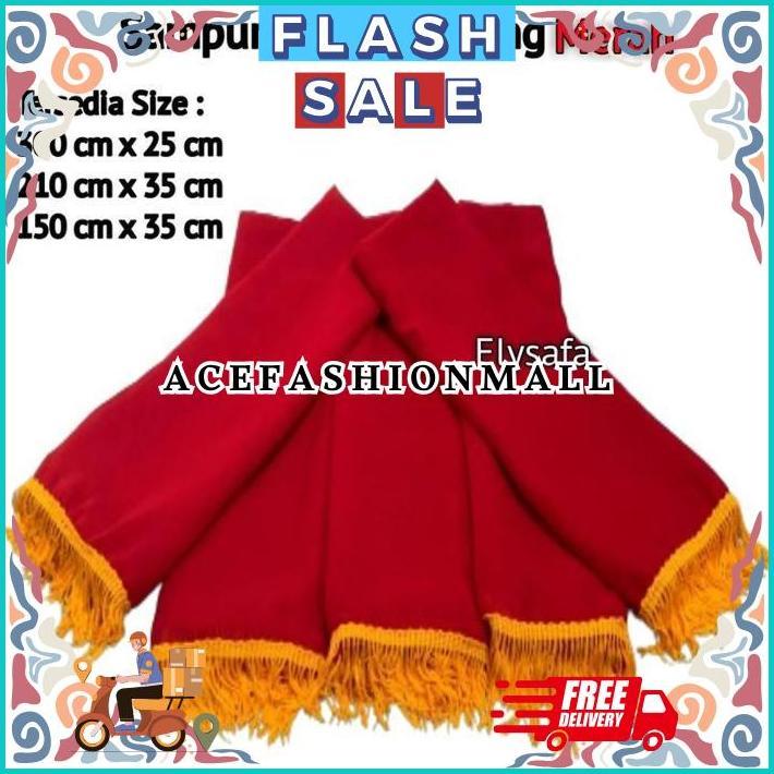 Selendang/sampur Tari Gandrung warna Merah DISKOM