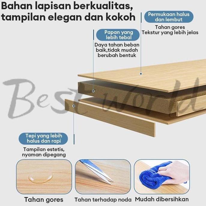 Rak Buku Kayu  Mini Rak Buku  Belajar Kayu Susun Rak Desktop Storage Rak Organizer Dengan Laci meja 
