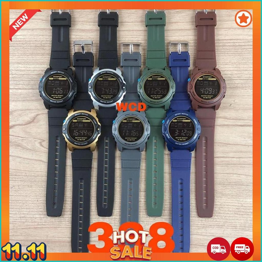 [COD] JAM TANGAN PRIA SPORTY ECOSPORT RUBBER 338 COD
