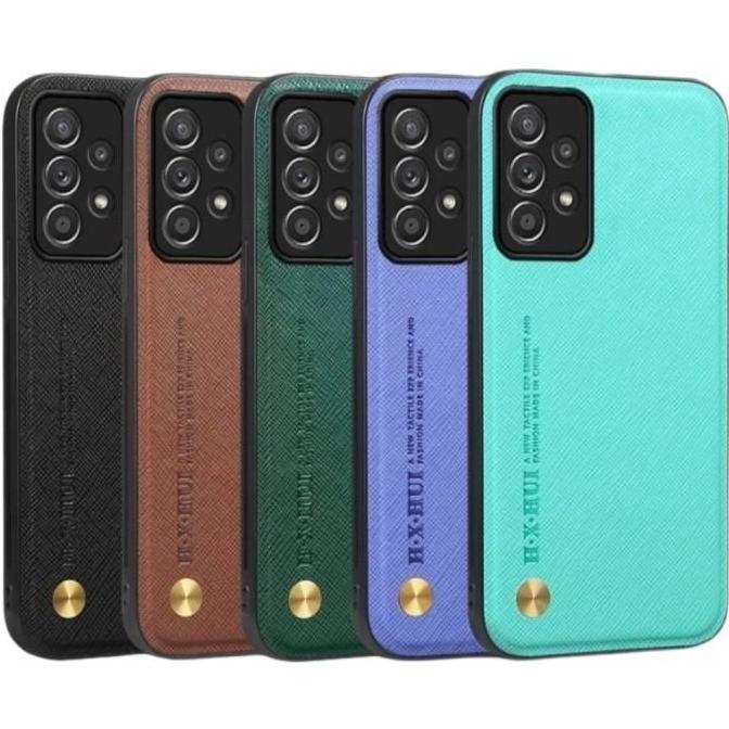CASE Casing SAMSUNG A23 Magnetic Back Cover Leather Kulit Saffiano HAP