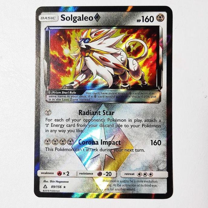 Solgaleo Prism Star 89/156 - S&M Ultra Prism Holo Pokemon Card TCG BEST SELLER