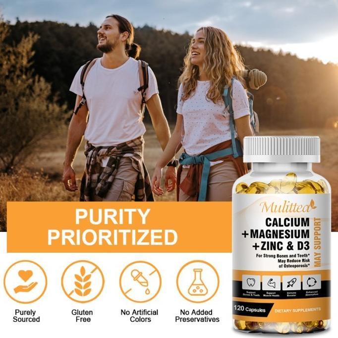 [Promo] Calcium Magnesium Zinc & Vit D3 - 120 Kapsul Zma Suplemen Original
