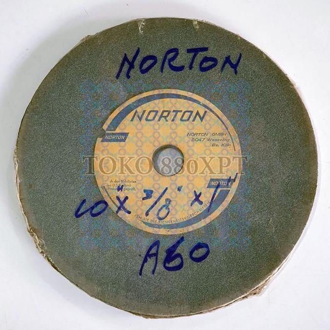 Silahkan Order] Norton T1A 10" 255mm X 3/8" 9.5mm X 1" 25.4mm A60 Grinding Wheel