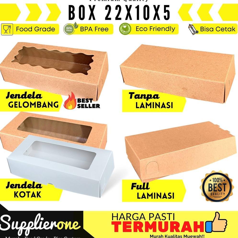 Dus Brownies 22x10x5 / Dus Brownies Box 22x10 / Box Brownies Jendela Kemasan Brownies / Dus kue