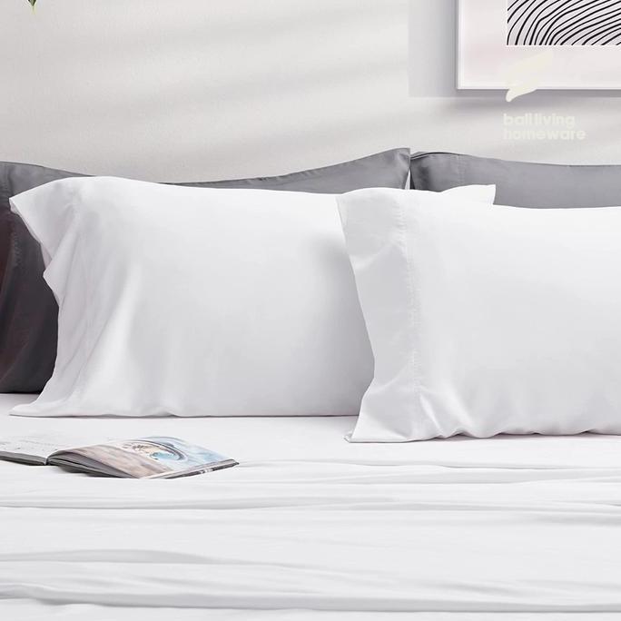 NEW 2-PIECE PILLOWCASE SET COTTON SATIN 300TC / SARUNG BANTAL KATUN 300TC