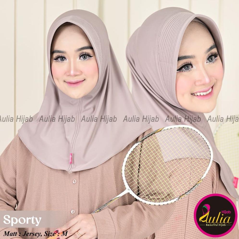 Jilbab instan daily Sport Hamidah M Kerudung Langsungan Aulia hijab ori jersey premium Jilbab Bergo 