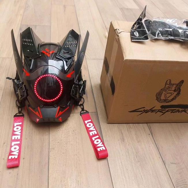 Cybeunk Mask V6 Led Berbagai Varian Hh Quality Cybeunk Helmet Techwear