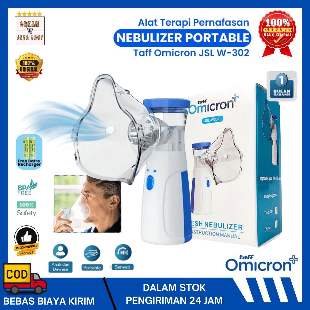 Taff Omicron Mesh Nebulizer Portable Uap Anak Dewasa Alat Nebul Terapi Oksigen Bantu Pernapasan Inha