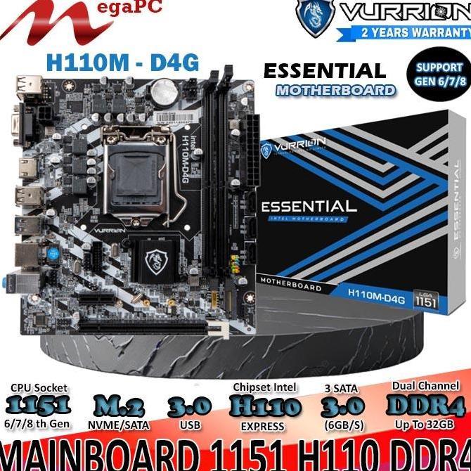 PAKETAN MAINBOARD 1151 H110 H310 DDR4 + CORE I3 8100 + FAN + RAM