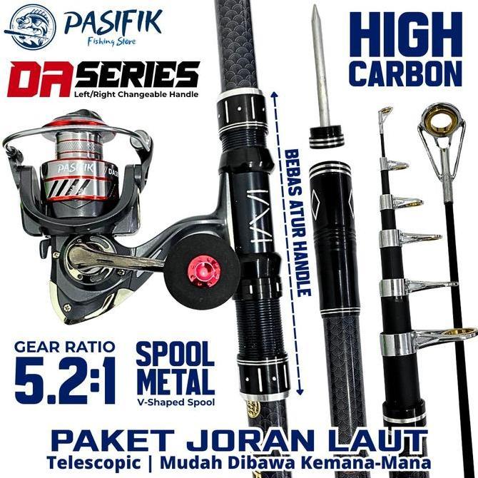 Omagoedang - Combo Hemat Paket Joran 2.1-3.6M Max Drag 15KG
