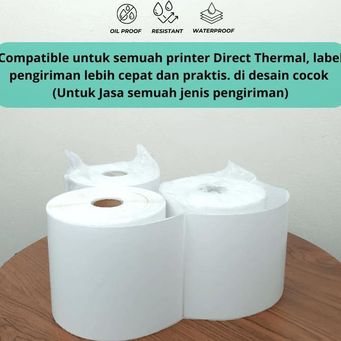 KERTAS THERMAL 100X150/LABEL THERMAL/STICKER THERMAL/KERTAS A6 BARCODE