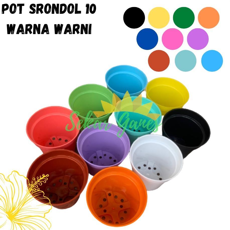 Promo Cod Paketan Lusinan Pot 10 Hitam Putih Pink Hijau Orange Biru Kuning Warna Warni Isi 12 Pcs Te