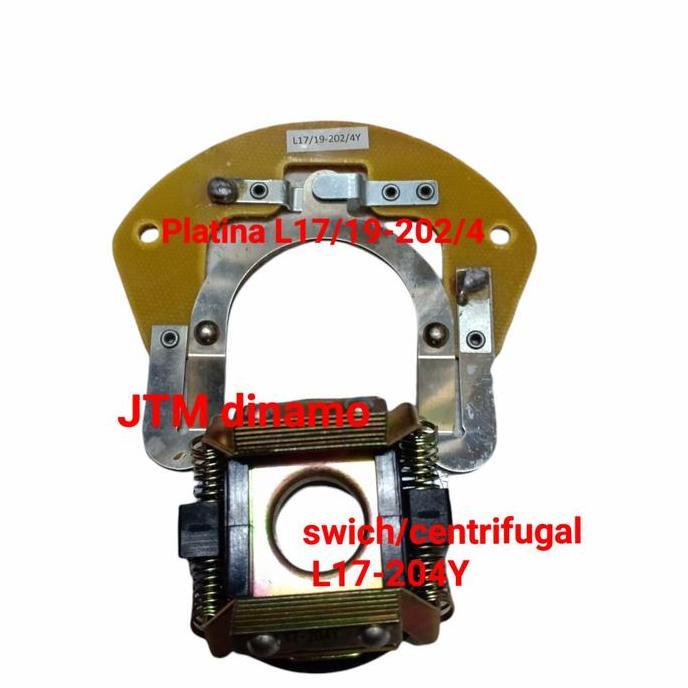 platina L17/19-202/4Y + swich centrifugal L17-204Y -otomatis dinamo