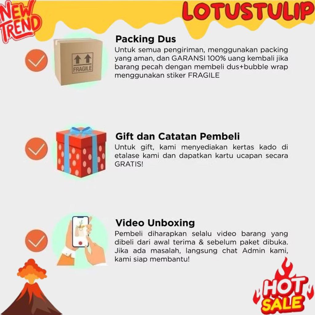 Premium Mangkok Bijian Keramik Bulat Besar 9"/ Mangkok Sayur Motif Bunga Biru