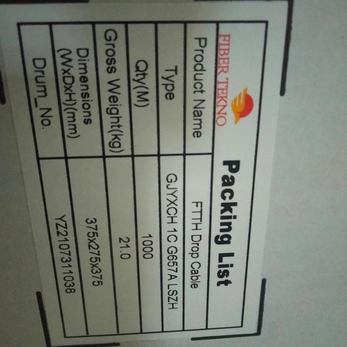 kabel DC 1 core 3seling fiber optic
