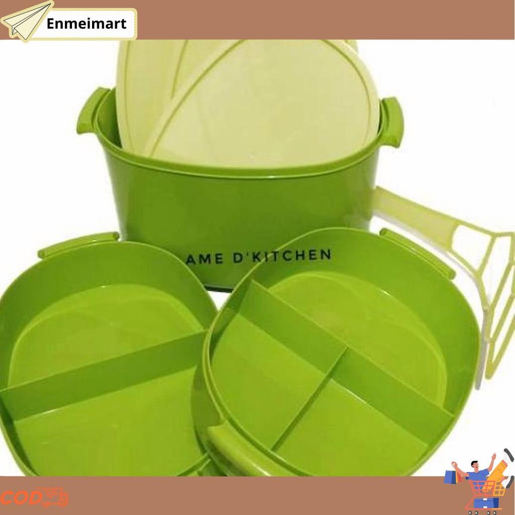 Grosir Rantang Piknik Besar Jumbo Susun 3 Rpl 9026 Golden Sunkist