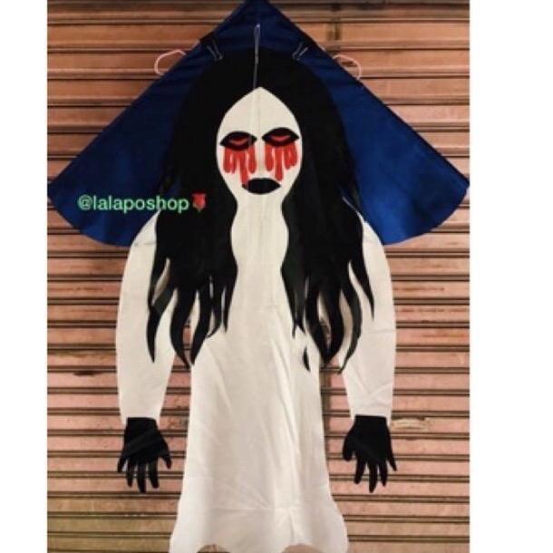 New- layangan seram,layangan kuntilanak ,layangan kain ,mainan anak