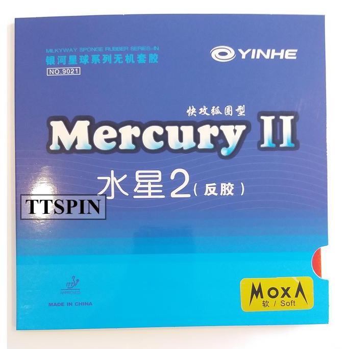 Yinhe Mercury II (Max) - Karet Pingpong Rubber Bet Tenis Meja Bat Tebal 2.2 mm Medium Soft Hard 2 CO