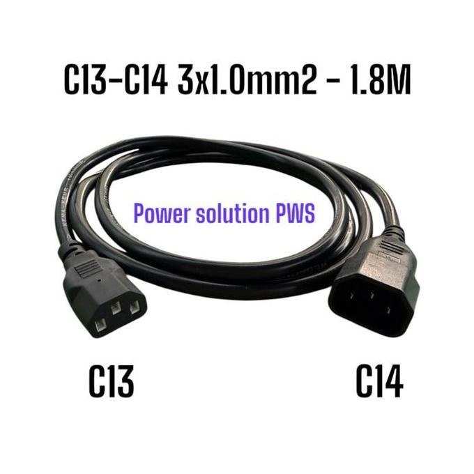 Kabel Power Server Kabel Power Ups Apc C13-C14 3x1mm 1,8M 3 Meter [ Model AP9870 ] C13 to C14 3x 1mm