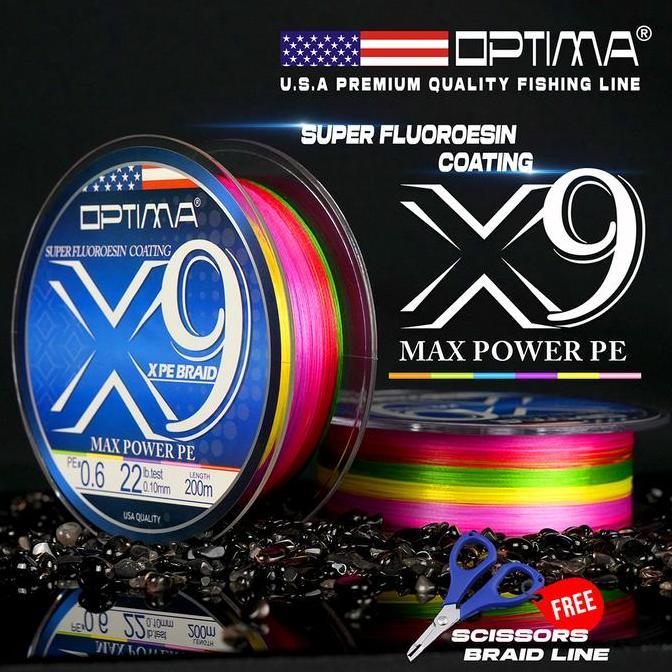Senar Pe Optima Max Power X9 Casting Shore 300M & 400M